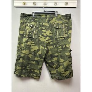 Kilburne Finch Cargo Shorts Mens 48 Green Camouflage Camo Outdoor Pockets Cotton